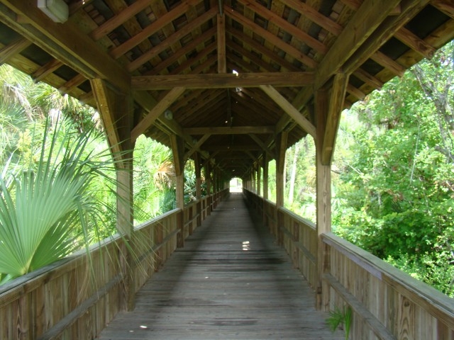 FIT Botanical Gardens Covered Bridge