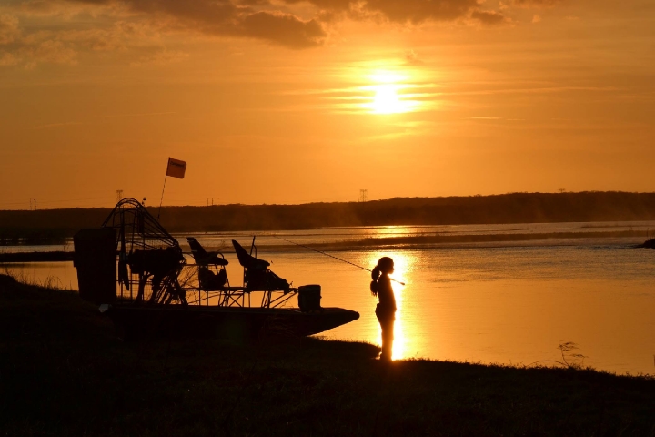 St. John's River Airboat Tour Sunset