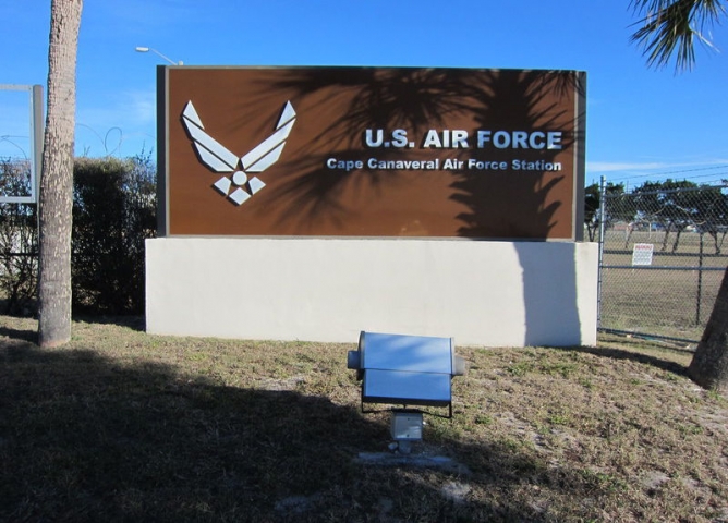 Cape Canaveral Air Force Station Outdoor Sign