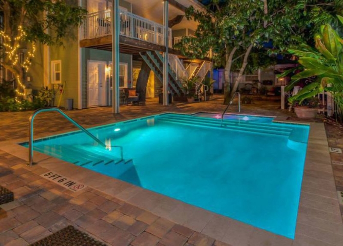 The pool at the Sea Glass Inn Bed & Breakfast