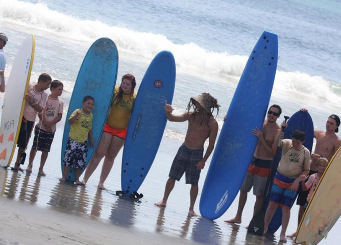 Nex Generation Surfing School Students