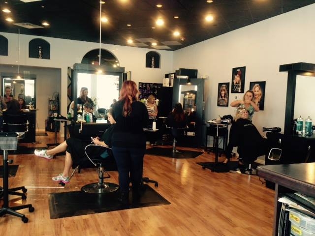 The interior of Transformations Salon Two in Melbourne, FL