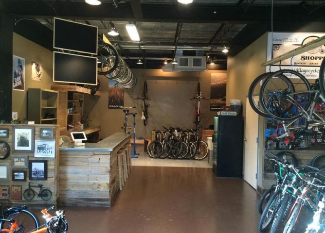 Village Cycle Shoppe Interior