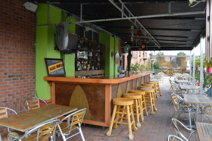 Outdoor seating at El Sombrero Mexican Cuisine