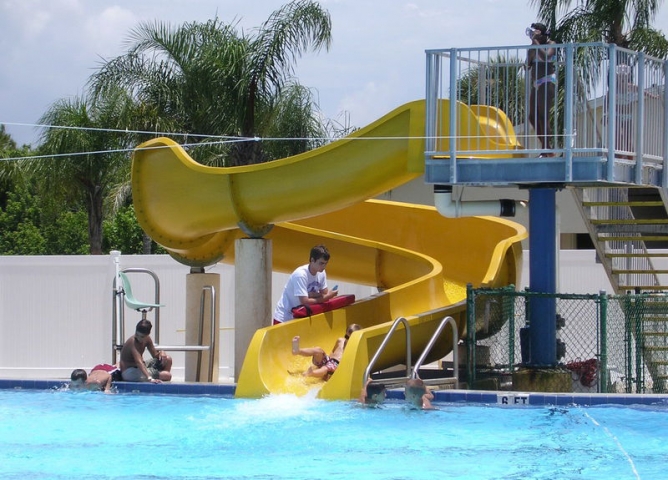 Cocoa Beach Aquatic Center Water Slide