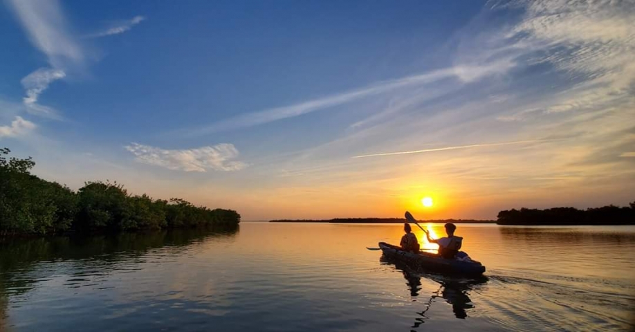 Cocoa Kayaking Sunset