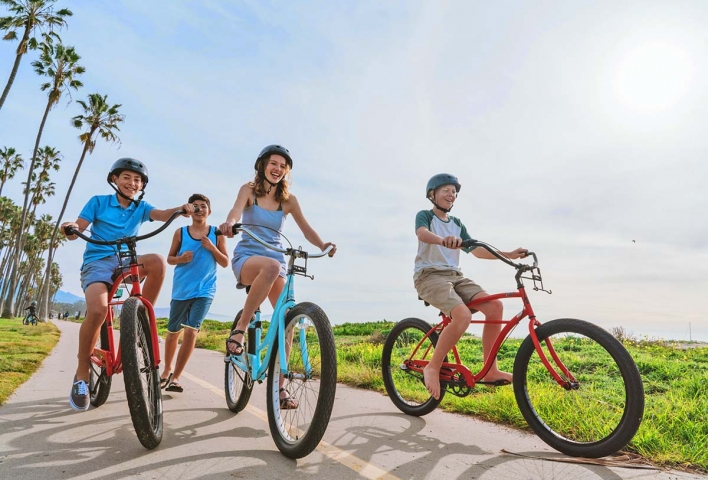 bike rentalsA1A Beach Rentals Family Riding Bikes