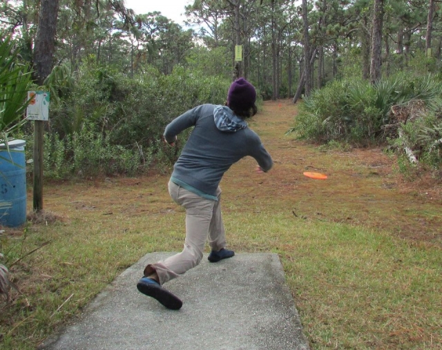 Malabar Disc Golf Kid Throwing Disc