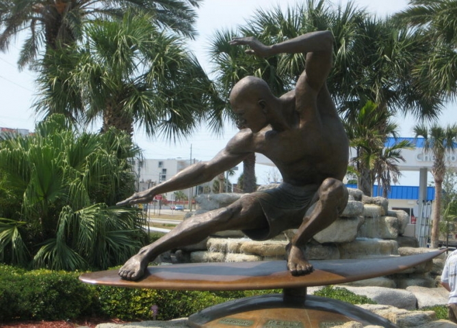 Downtown Cocoa Beach Kelly Slater Statue
