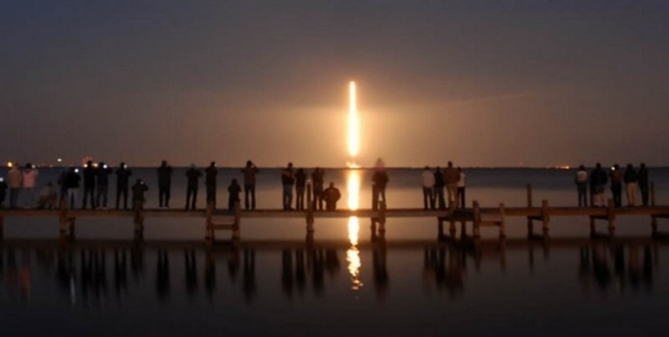 Rotary Riverfront Park Evening Rocket Launch View