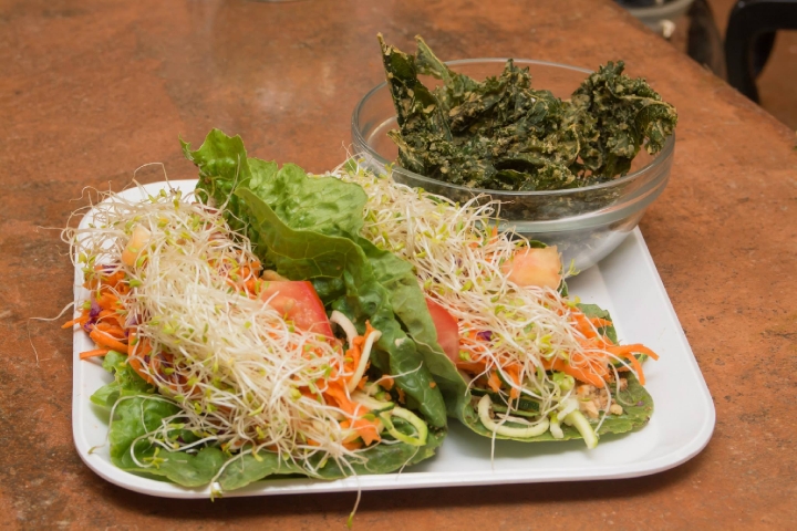 Happy Healthy Human Cafe Lettuce Wrap