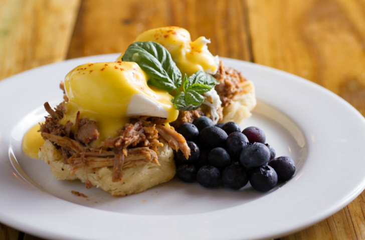 Backwater Eggs Benedict with Pulled Pork