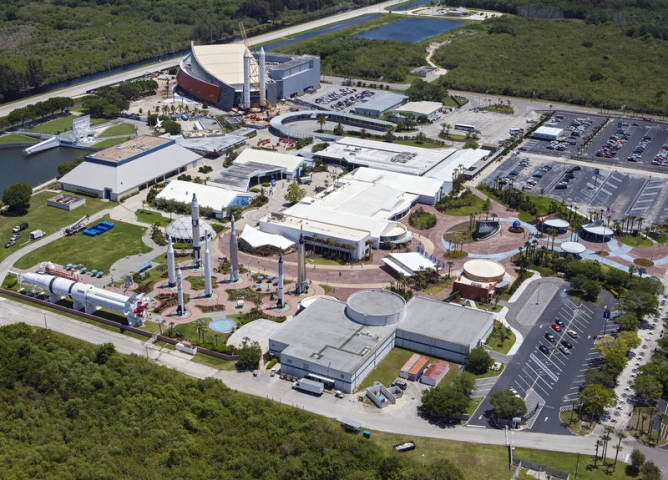 Kennedy Space Center Visitor Complex from the Air