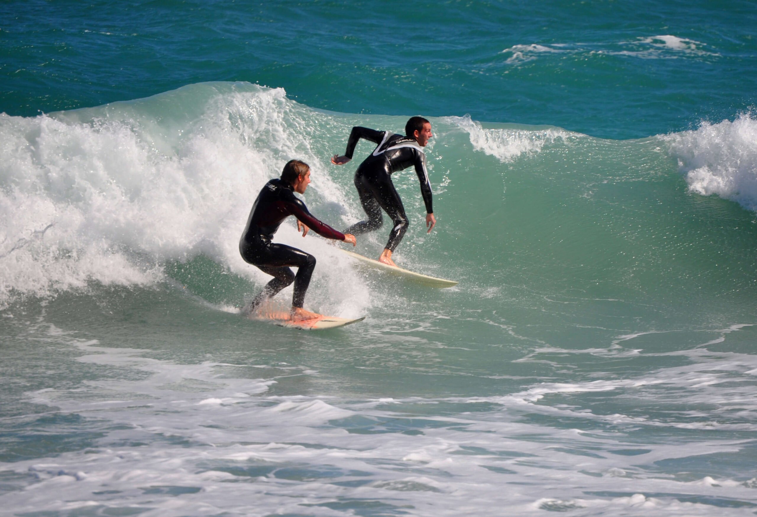 Surfers at Jetty Park