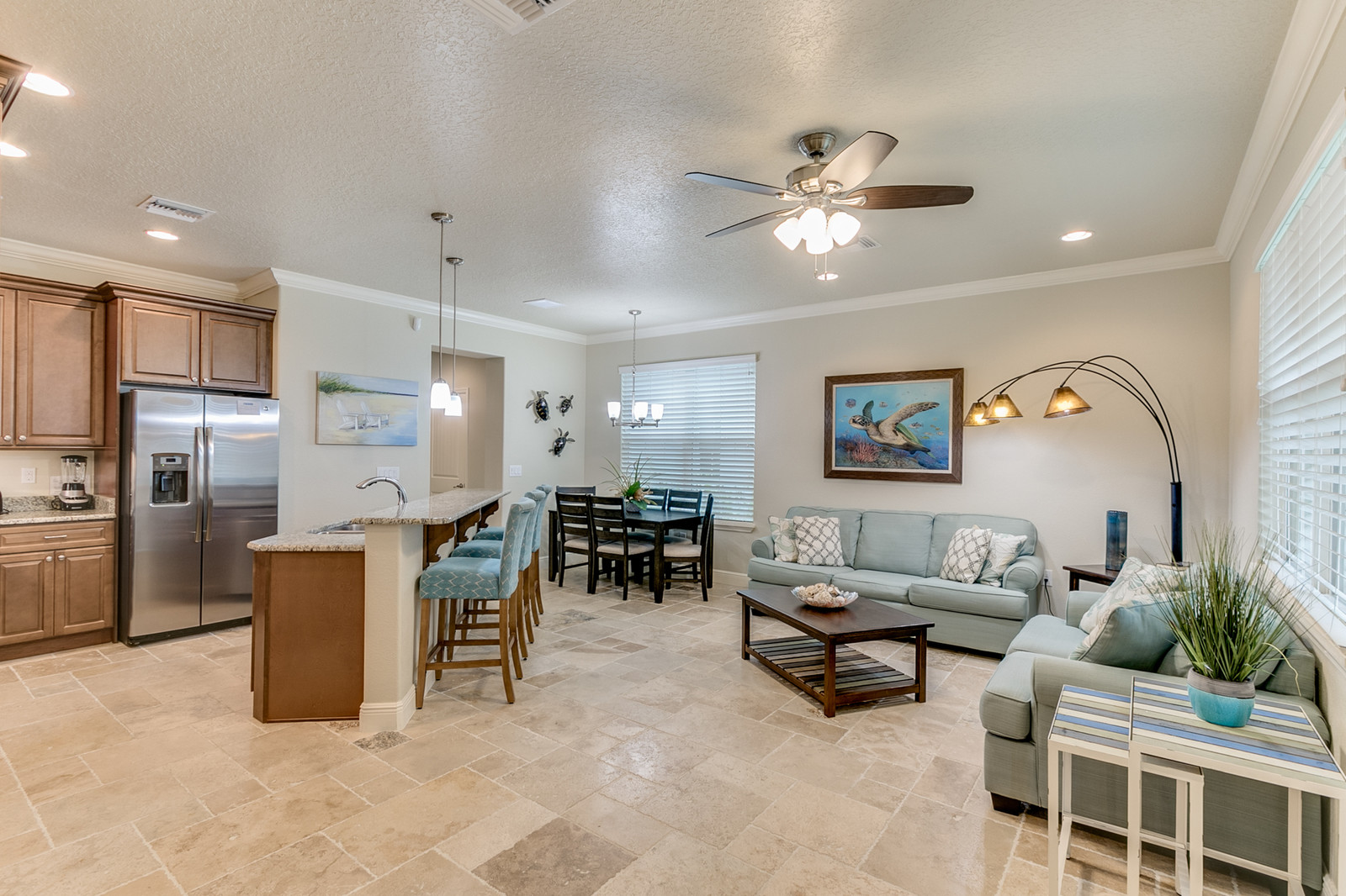 Cape Crossing Resort Suite Kitchen and Seating area view