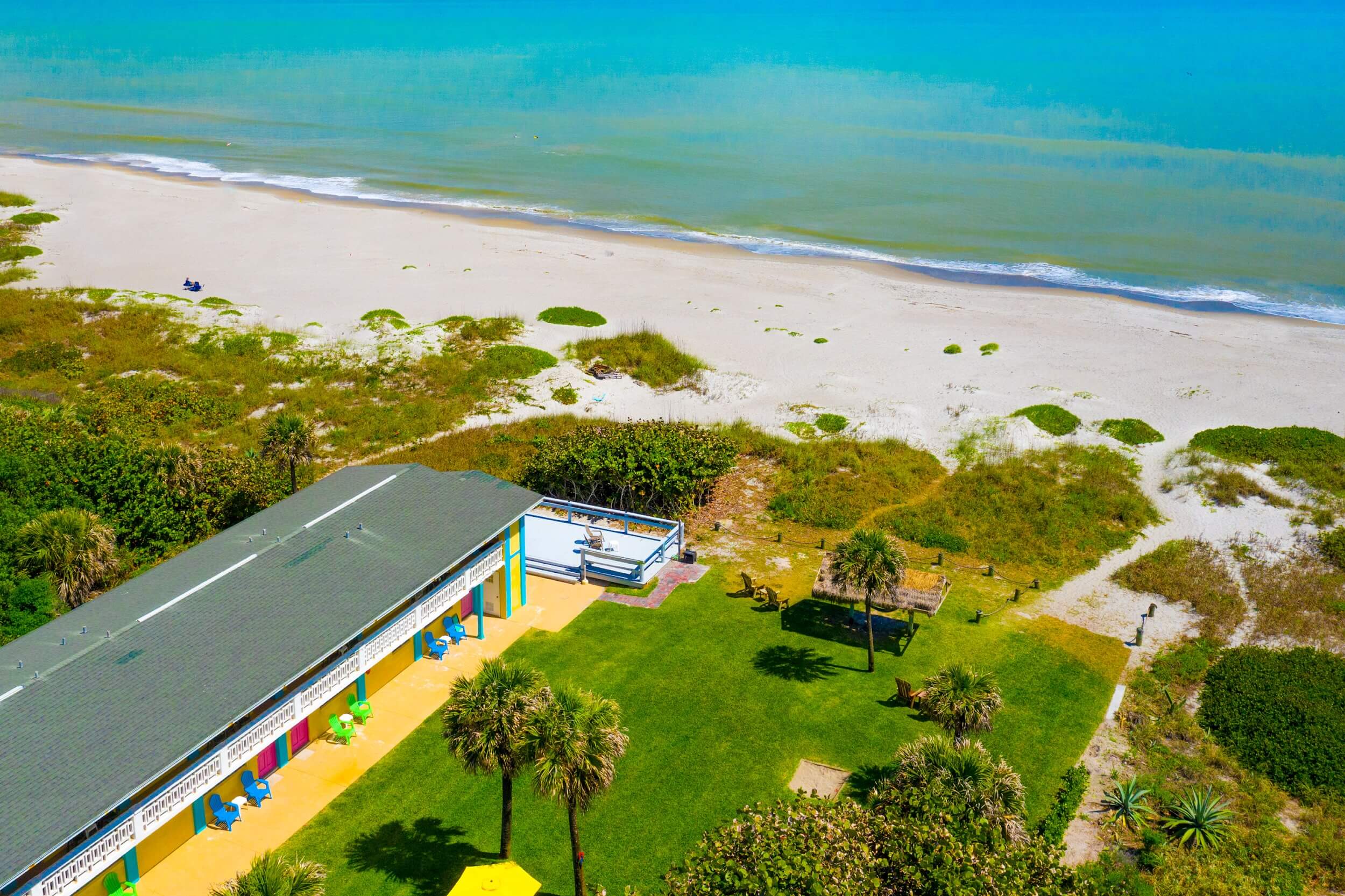 South Beach Inn Drone View of beach