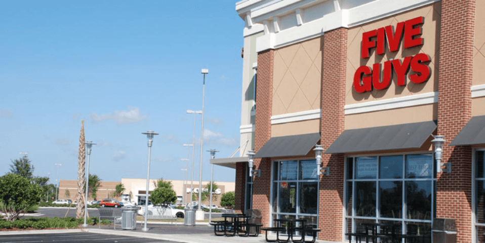 Hammock Landing Mall Five Guys Exterior