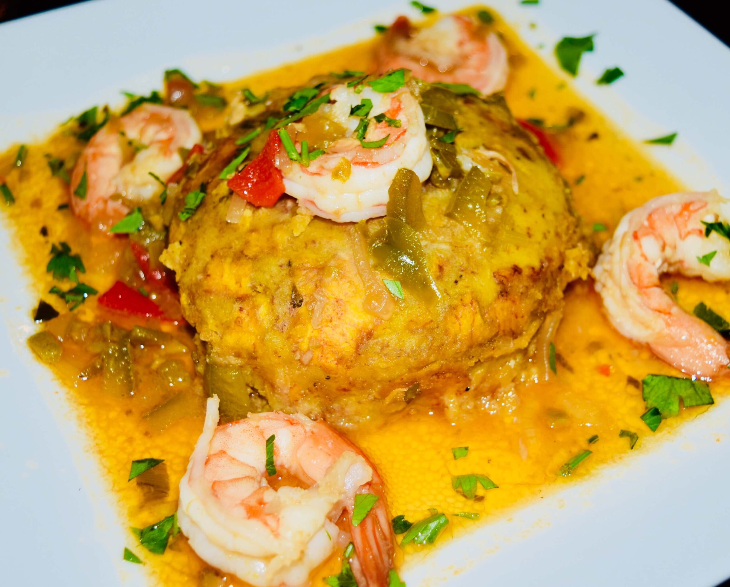 Mofongo de camarones from Latin Flavor Restaurant