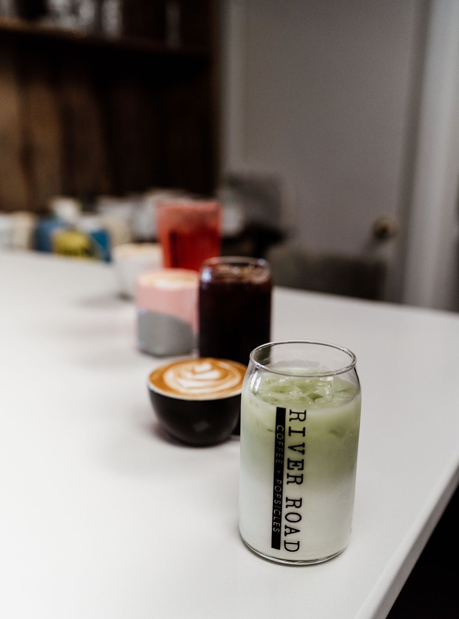 River Road Coffee and Popsicles various beverages