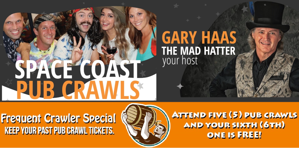 Mad Hatter Banner for Pub Crawls