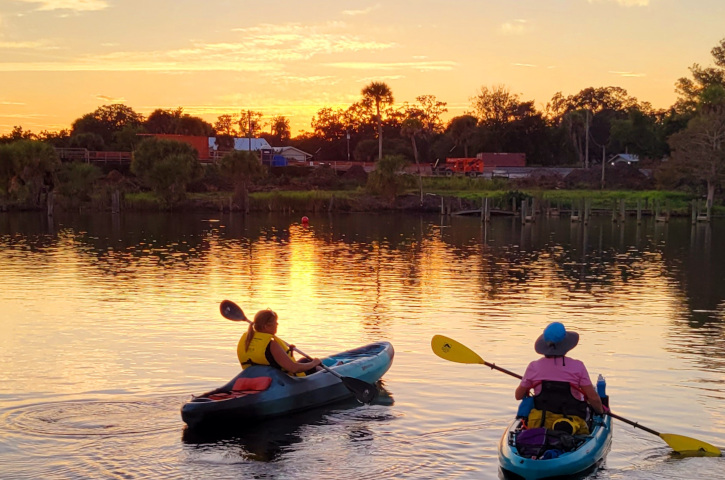 Paddling Paradise Sunset