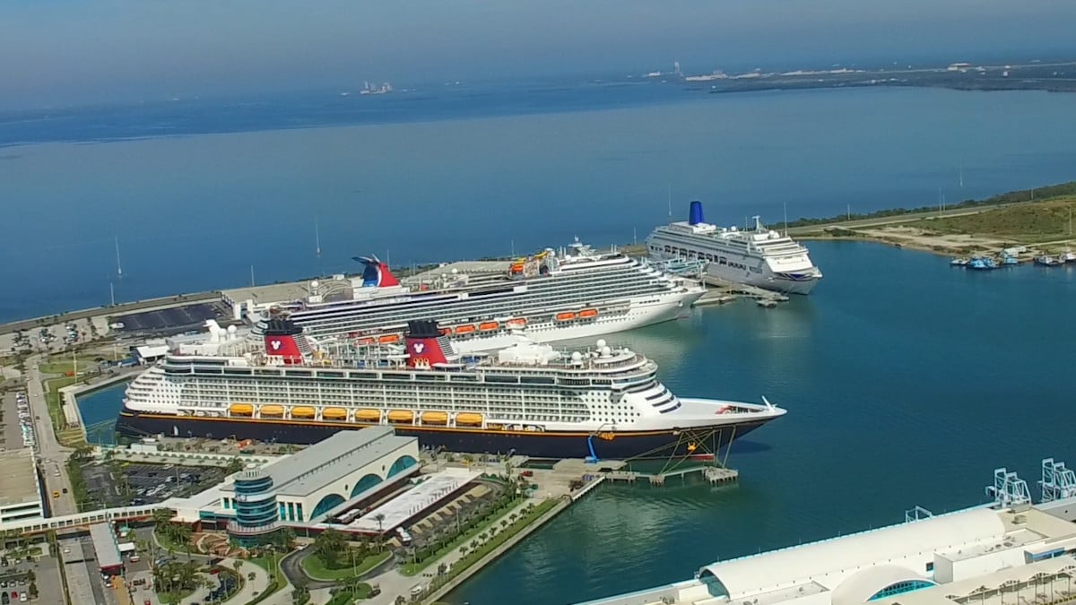Cruise Ships docked at Port Canaveral on Florida's Space Coast