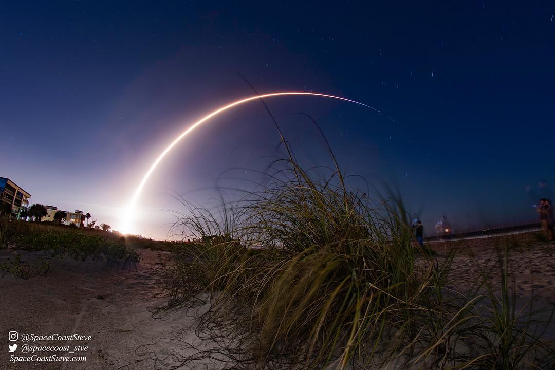 launch from the beach by @spacecoaststeve