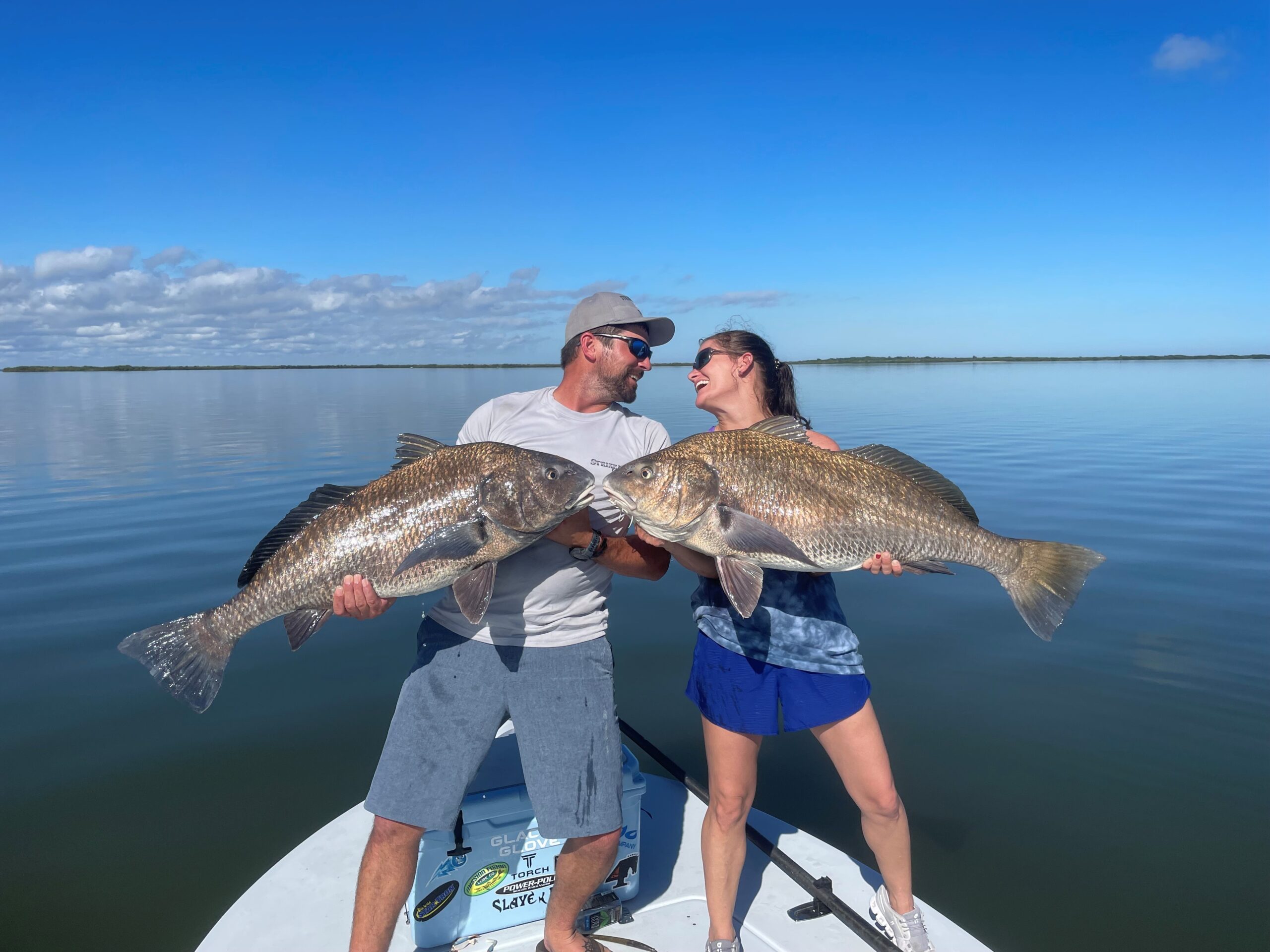 couple with black drum