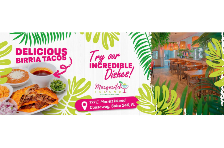 Margarita Island Mexican Kitchen and Bar Taco Flyer