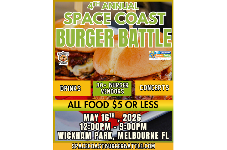 2026 Space Coast Burger Battle Flyer