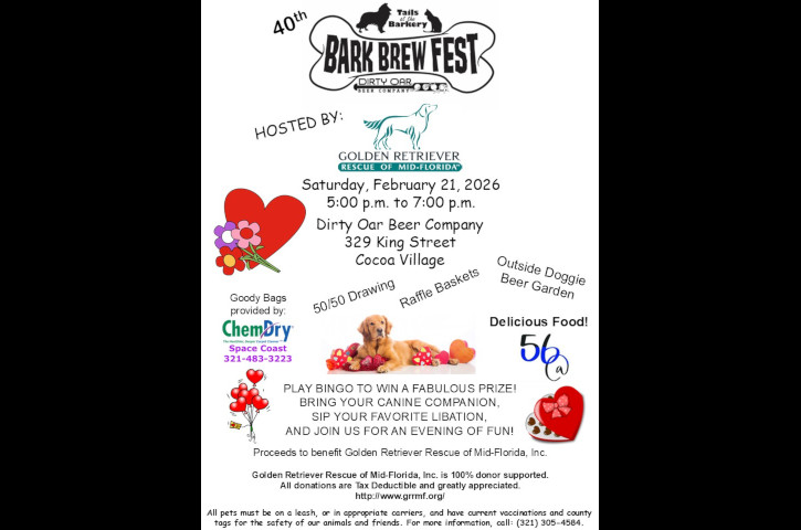 40th bark brew flyer