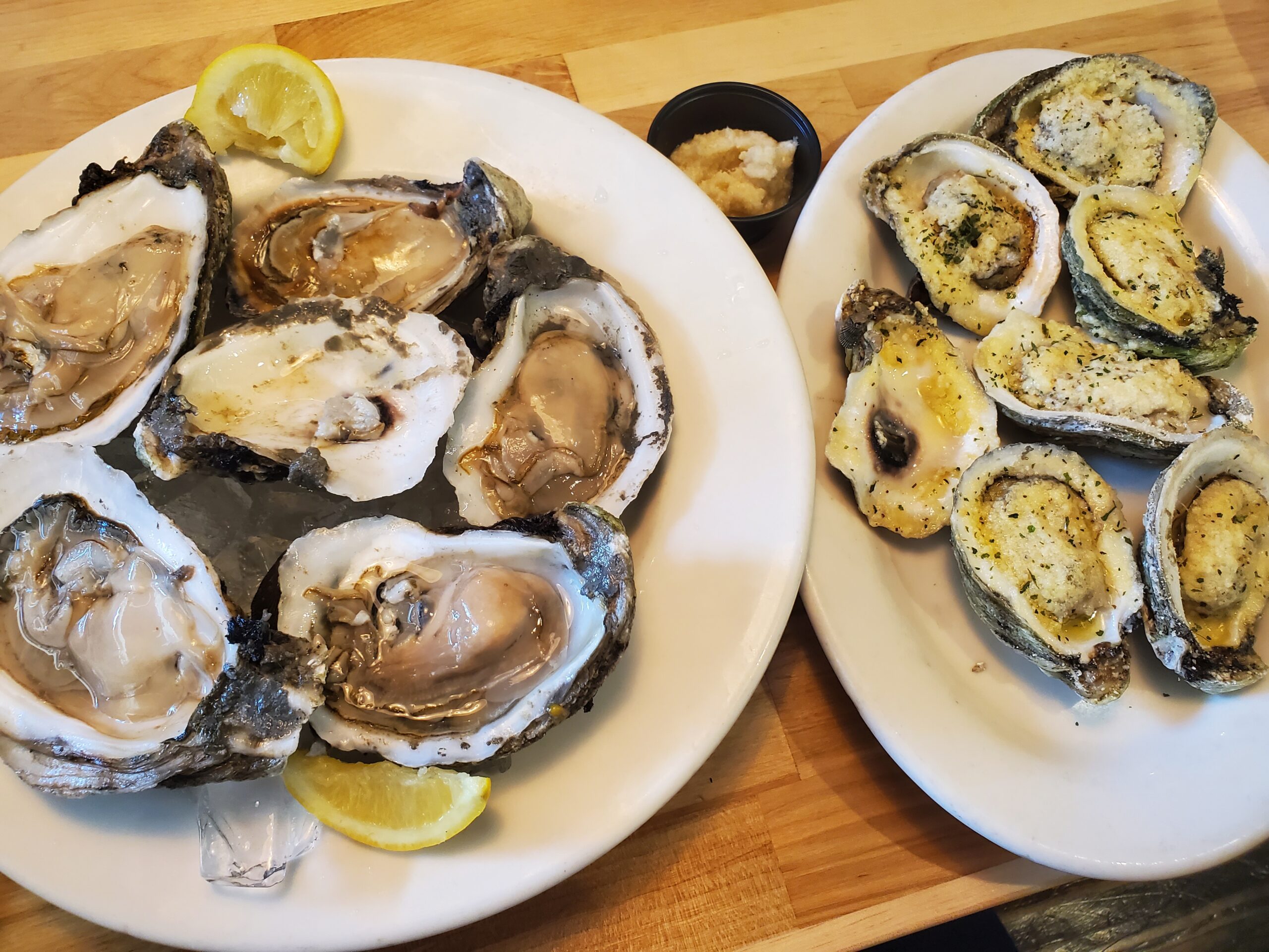 Oyesters on the half shell