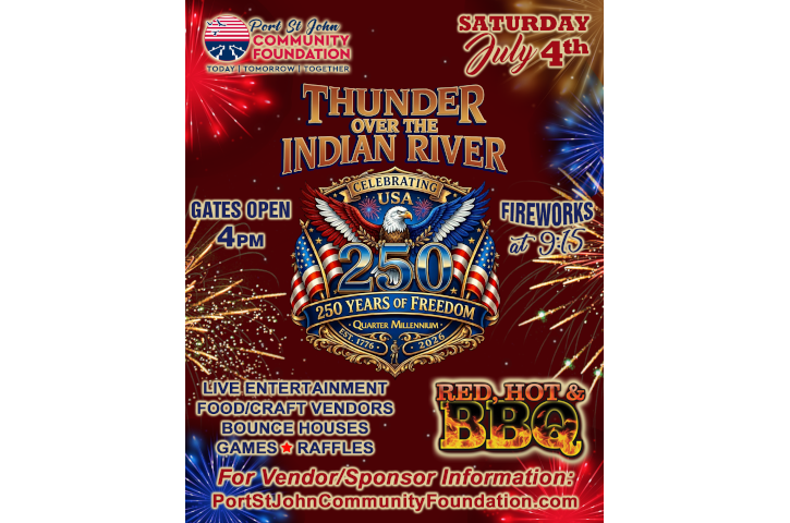 Thunder Over the Indian River Fireworks Flyer