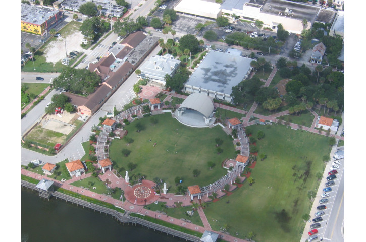 Cocoa Riverfront Park Aerial View