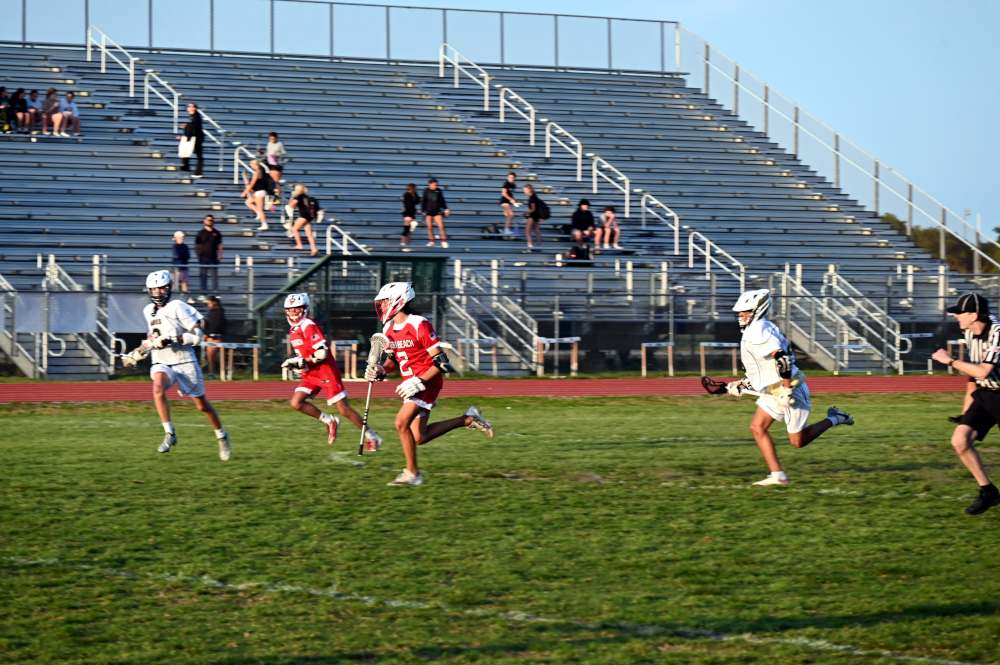 lacrosse players on the field