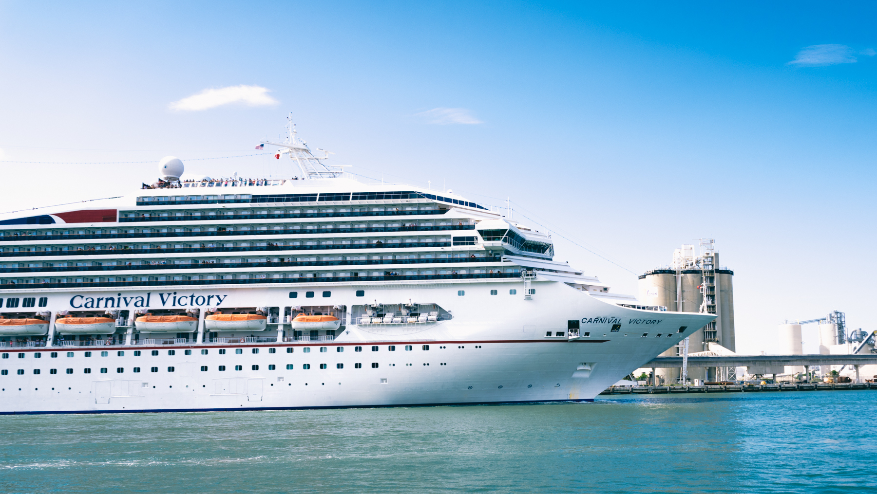 A Cruise ship in Port Canaveral