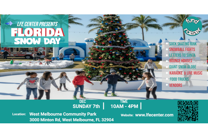 Florida Snow Day 2025 Flyer
