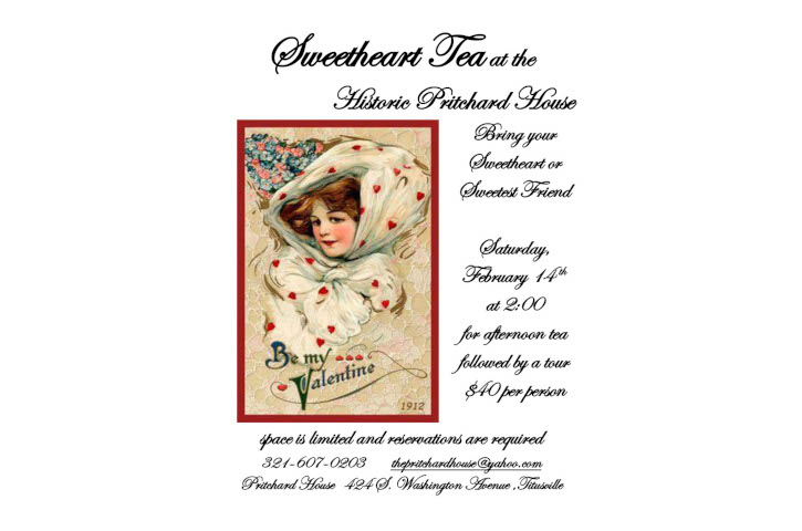Sweetheart Tea at the Pritchard House Flyer