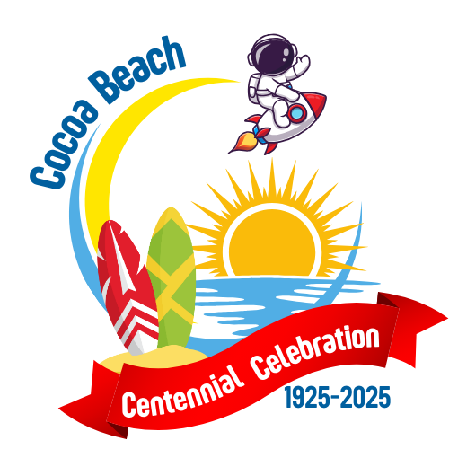 cocoa beach centennial celebration logo