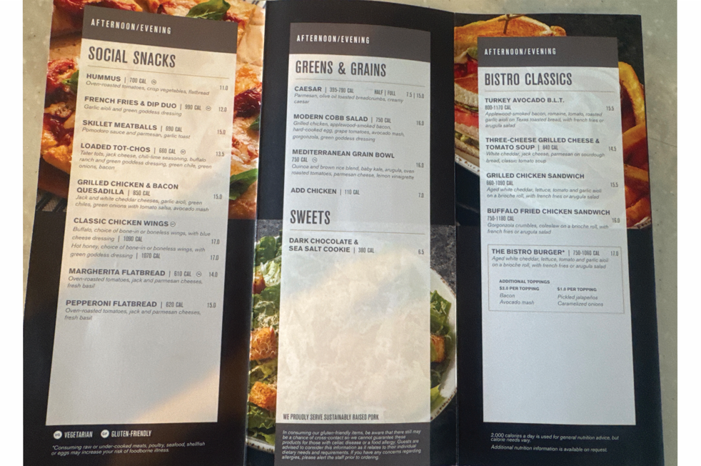 bistro fall is for foodies menu
