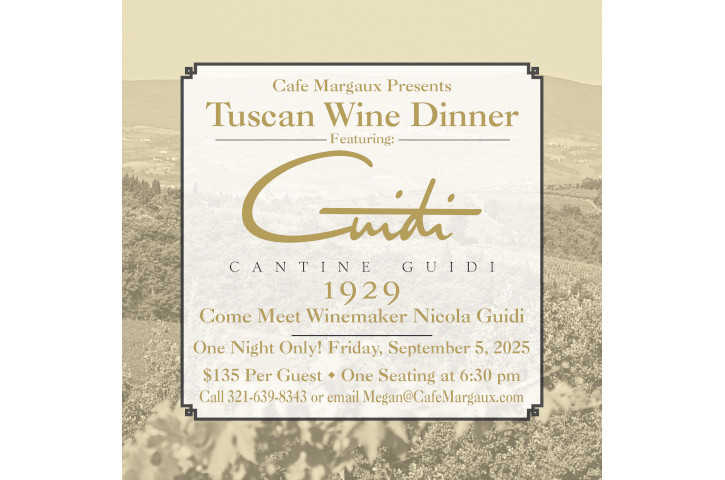 Tuscany Wine Dinner Featuring Cantine Guidi Flyer