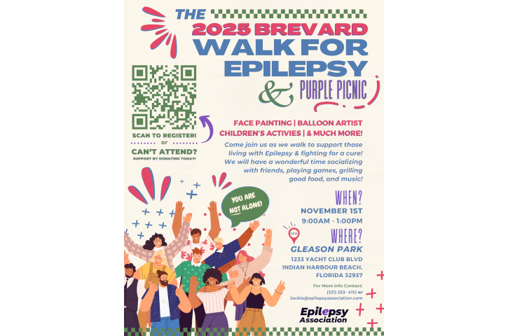 2025 Brevard Walk for Epilepsy & Purple Picnic Flyer