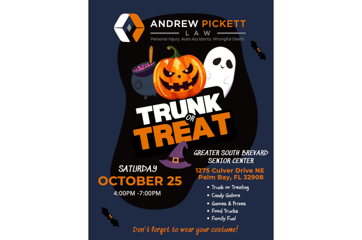 2nd Annual Trunk or Treat - Andrew Pickett Law Flyer