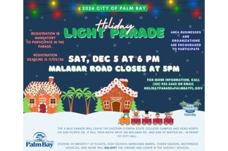 2026 City of Palm Bay Holiday Light Parade