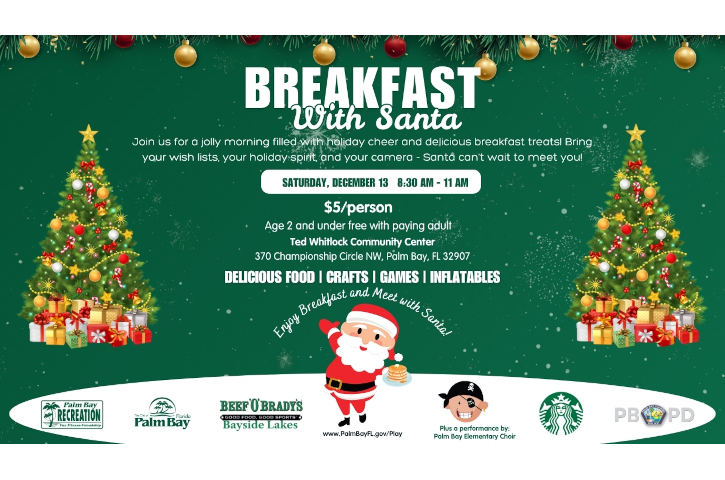 Breakfast with Santa - Palm Bay Banner