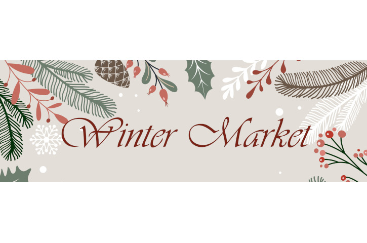 Winter Market at Nancy Higgs Park Banner