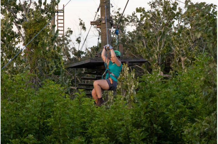 Zipline at Night at Brevard Zoo Photo