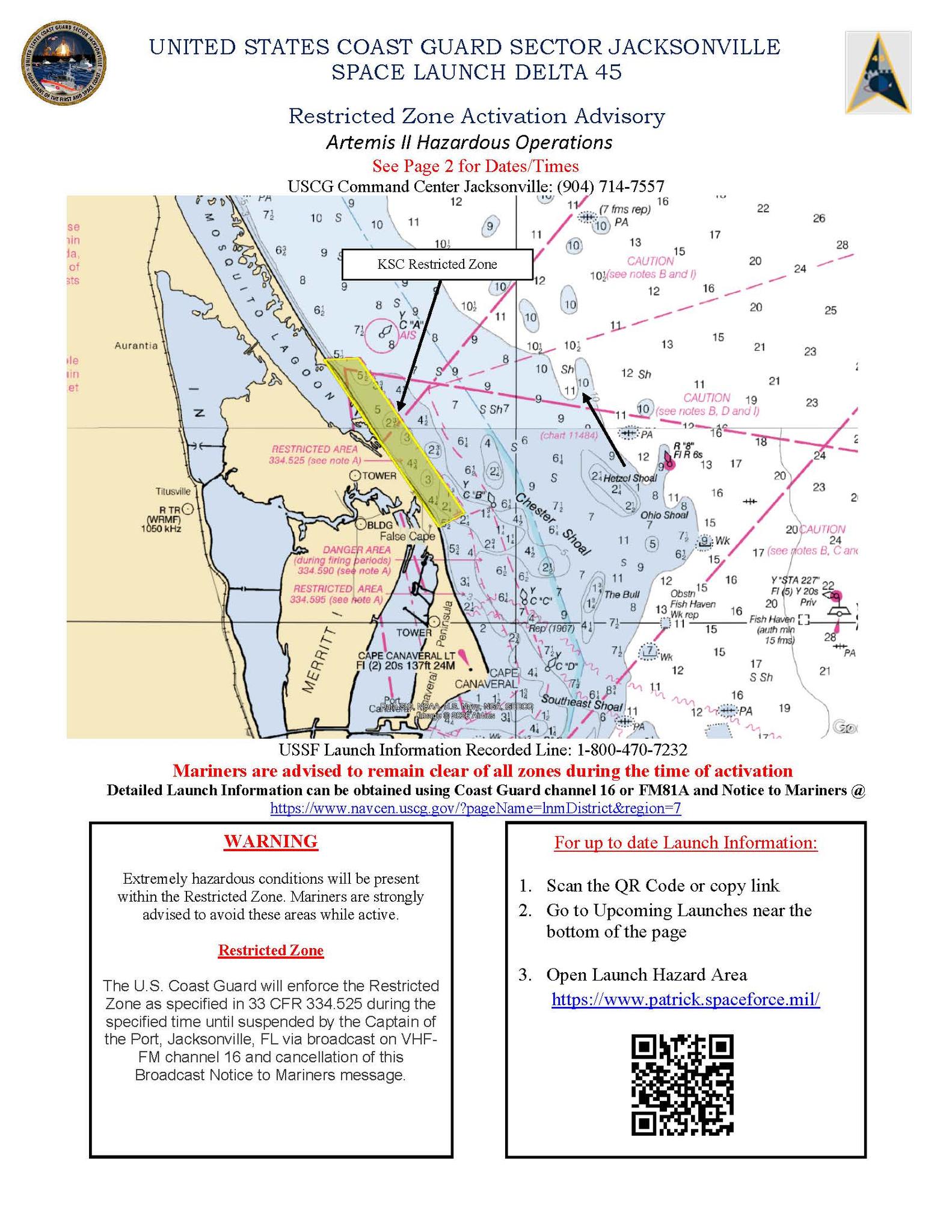 Port Canaveral Launch Zone 1.23.26