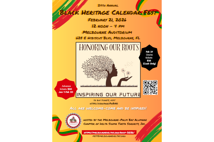Black Heritage Calendar Festival Flyer