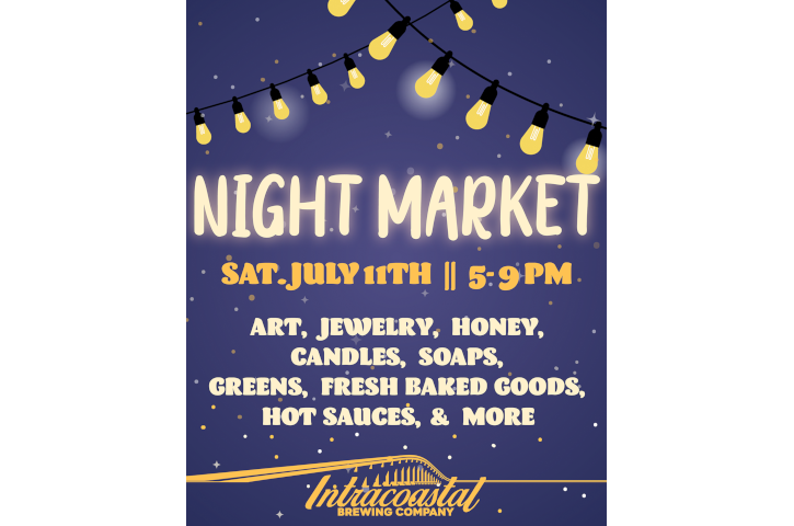 Night Market at Intracoastal Brewing Company Flyer